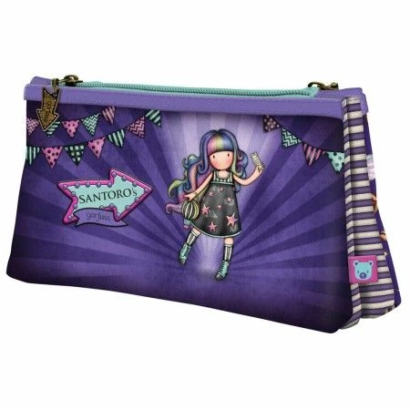 Double Carry-all Gorjuss Up and away Purple (21.5 x 11,5 x 5 cm) | Epamu.eu | Beauty Shop - Parfums, Make-up & Essentials Epamu.eu