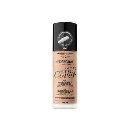 Crème Make-up Base 24 Ore Extra Cover Deborah 8009518334074 | Epamu.eu | Beauty Shop - Parfums, Make-up & Essentials Epamu.eu