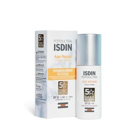 Facial Sun Cream Isdin Fusion Water Magic Glow Spf 50 50 ml | Epamu | Beauty Shop - Parfums, Make-up & Essentials Epamu.eu