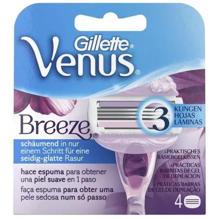 Lâmina sobresselente para máquina de barbear Gillette Venus Breeze 4 Unidades | Epamu | Beauty Shop - Parfums, Make-up & Essentials Epamu.eu