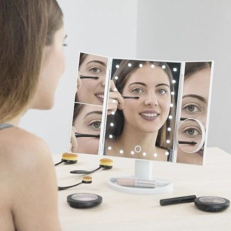 Magnifying Mirror with LED 4-in-1 Ledflect InnovaGoods | Epamu | Beauty Shop - Parfums, Make-up & Essentials Epamu.eu