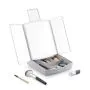 3-In-1 Folding LED Mirror with Make-up Organiser Panomir InnovaGoods | Epamu | Beauty Shop - Parfums, Make-up & Essentials Epamu.eu