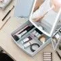 3-In-1 Folding LED Mirror with Make-up Organiser Panomir InnovaGoods | Epamu | Beauty Shop - Parfums, Make-up & Essentials Epamu.eu